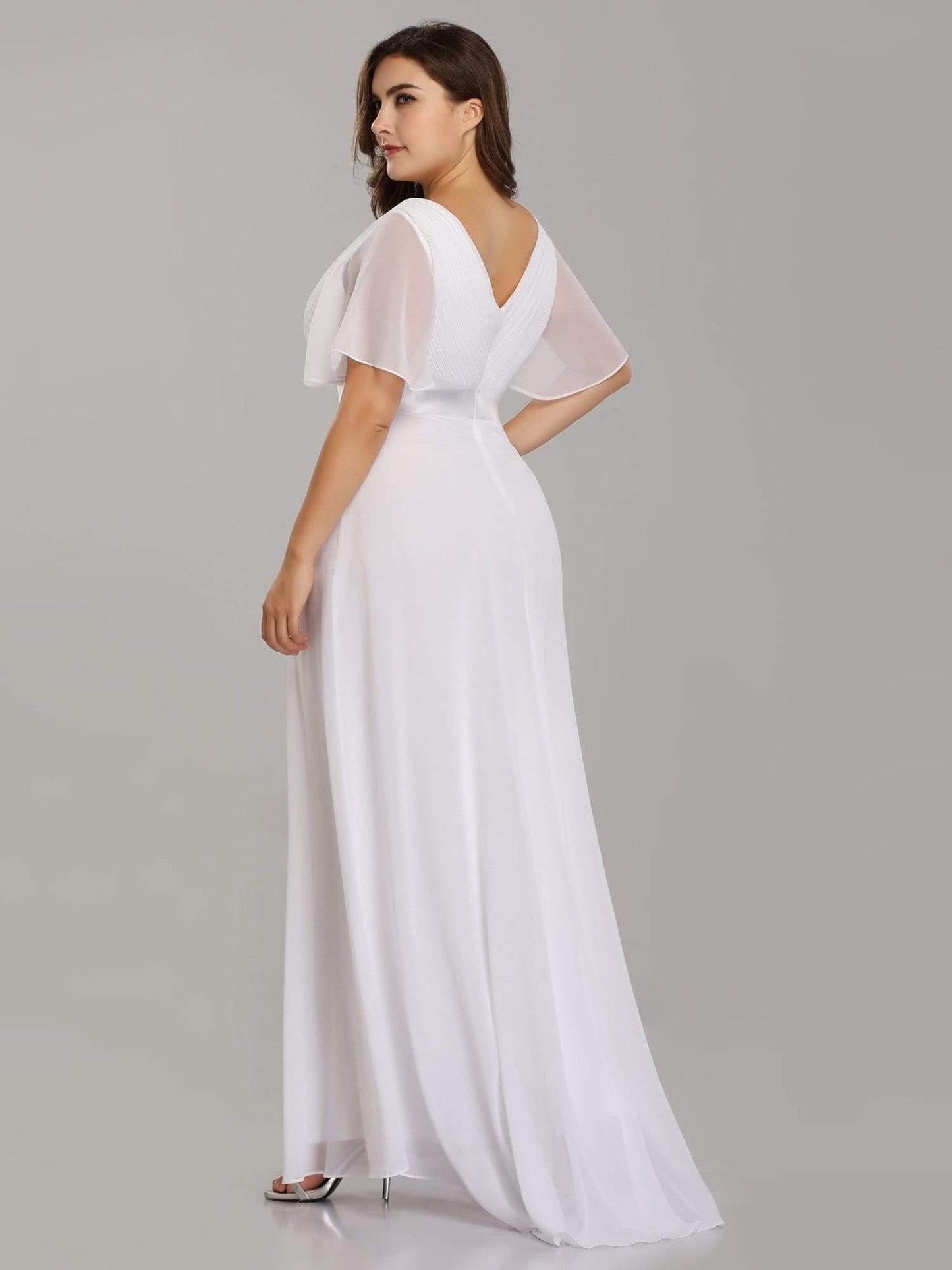 Mónica | Vestido Largo de Gasa con Talle Imperio