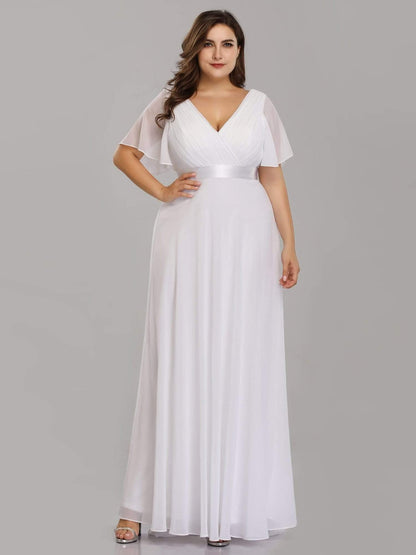 Mónica | Vestido Largo de Gasa con Talle Imperio