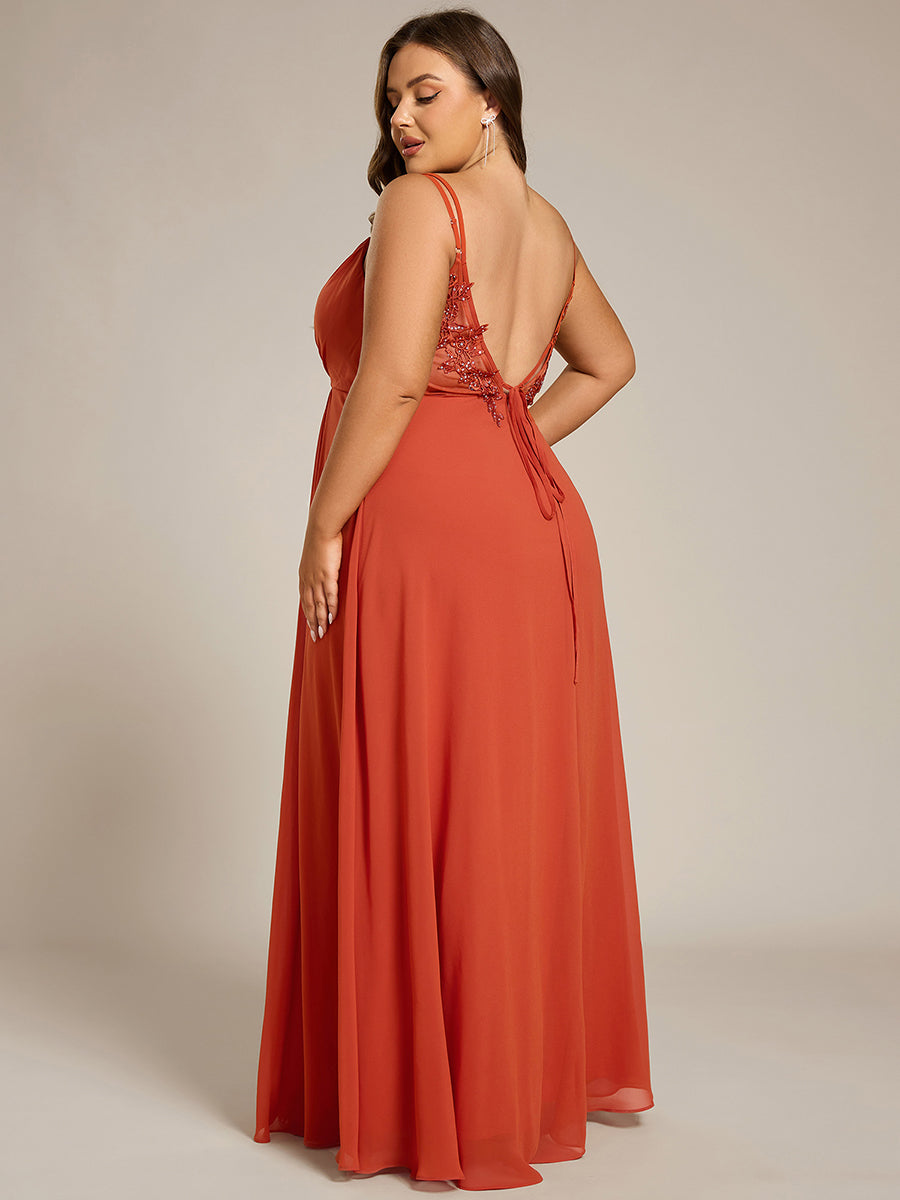 Belén | Vestido Largo de Gasa y Encaje con Espalda Descubierta