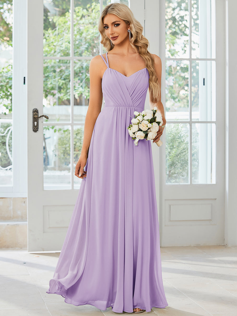 Belén | Vestido Largo de Gasa y Encaje con Espalda Descubierta