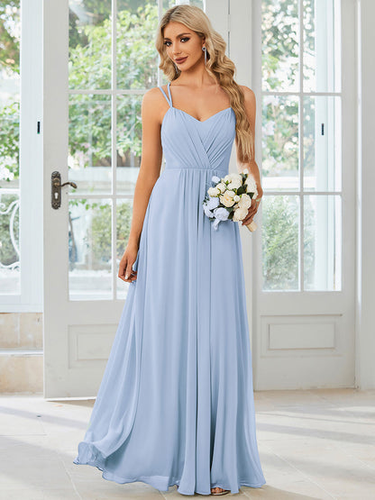 Belén | Vestido Largo de Gasa y Encaje con Espalda Descubierta
