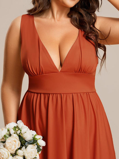 Maite | Vestido Largo Plisado con Talle Ceñido