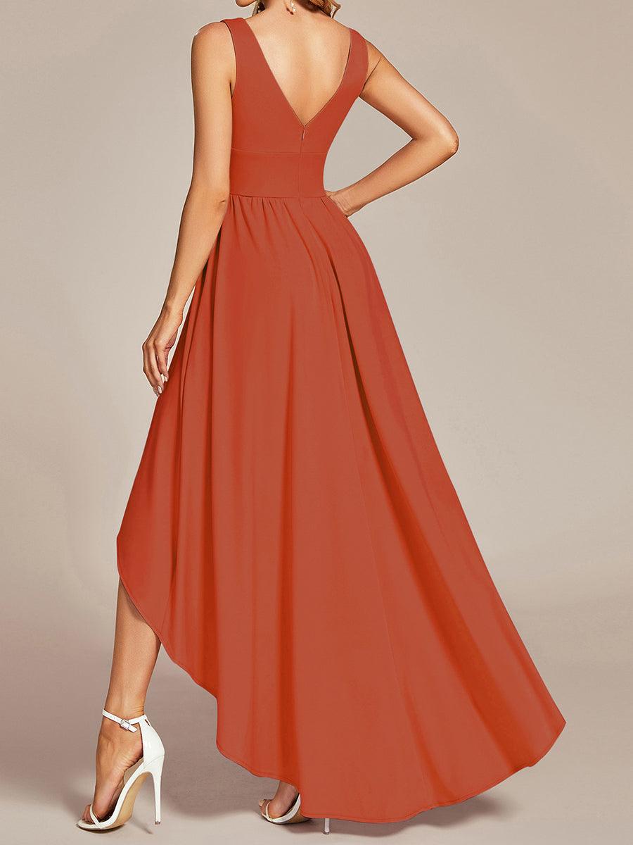 Maite | Vestido Largo Plisado con Talle Ceñido