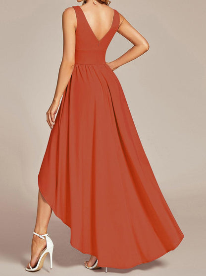 Maite | Vestido Largo Plisado con Talle Ceñido