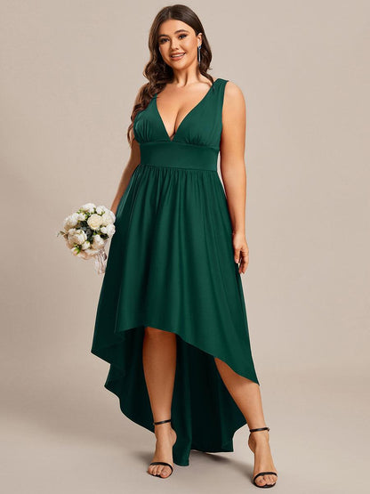 Maite | Vestido Largo Plisado con Talle Ceñido