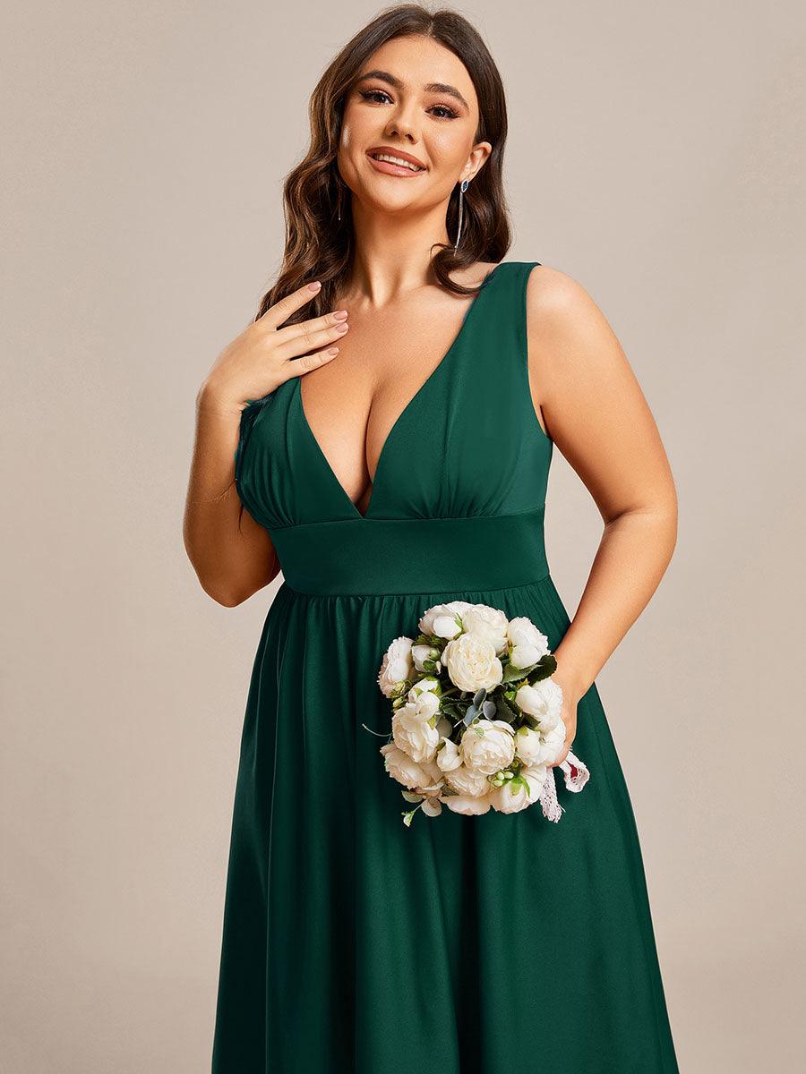 Maite | Vestido Largo Plisado con Talle Ceñido