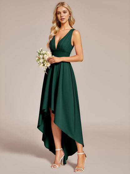 Maite | Vestido Largo Plisado con Talle Ceñido