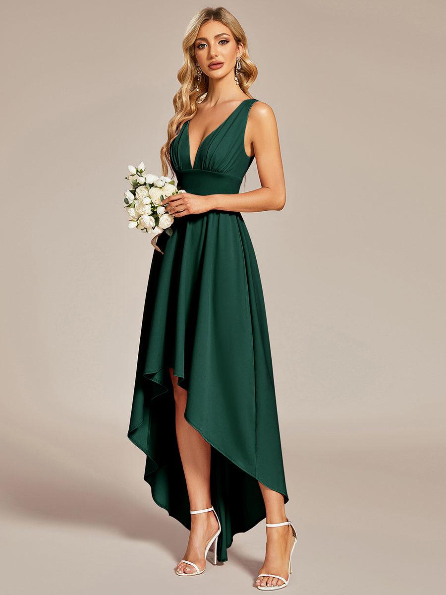 Maite | Vestido Largo Plisado con Talle Ceñido