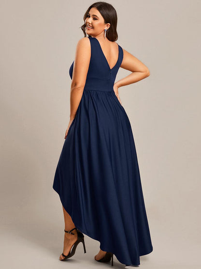Maite | Vestido Largo Plisado con Talle Ceñido