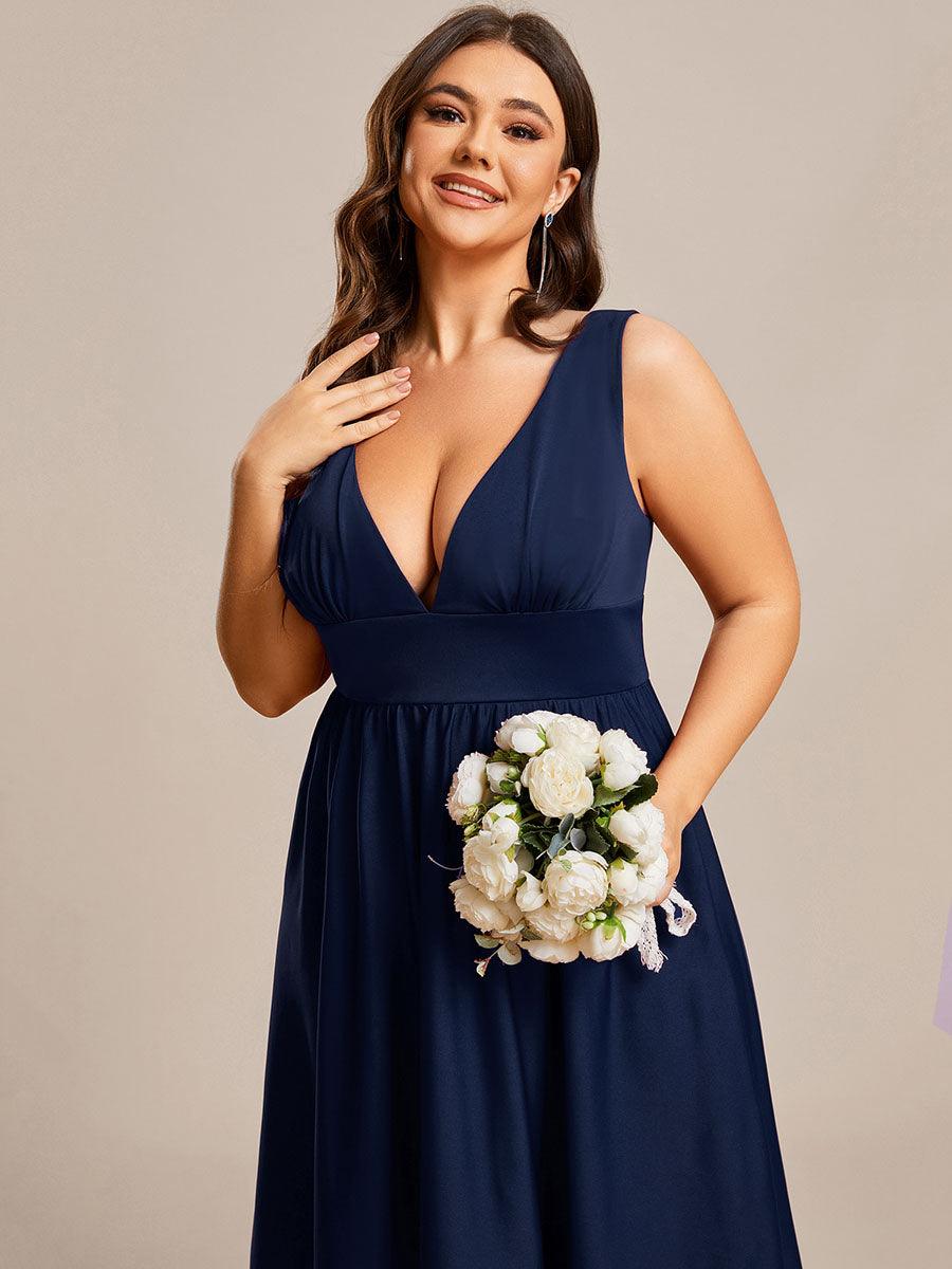 Maite | Vestido Largo Plisado con Talle Ceñido