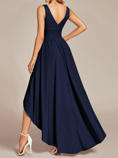 Maite | Vestido Largo Plisado con Talle Ceñido