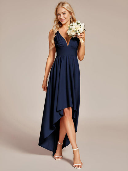 Maite | Vestido Largo Plisado con Talle Ceñido