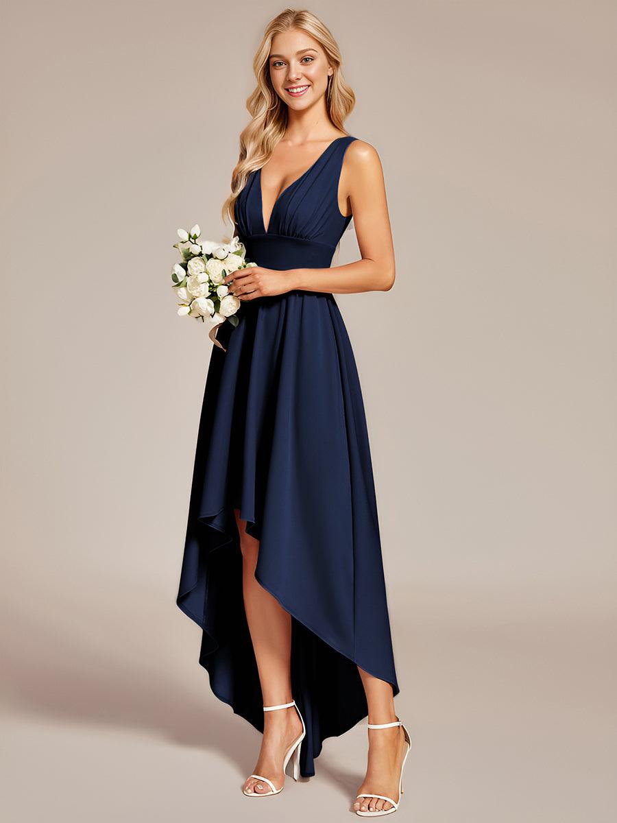 Maite | Vestido Largo Plisado con Talle Ceñido