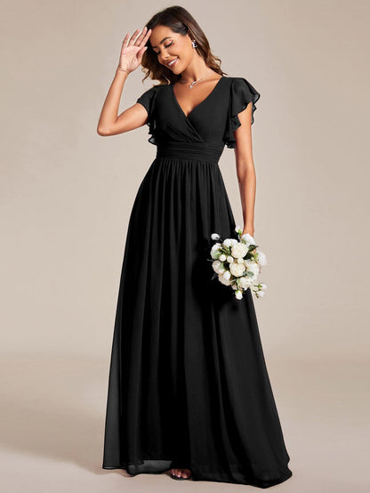 Casilda | Vestido Largo de Gasa con Espalda Abierta