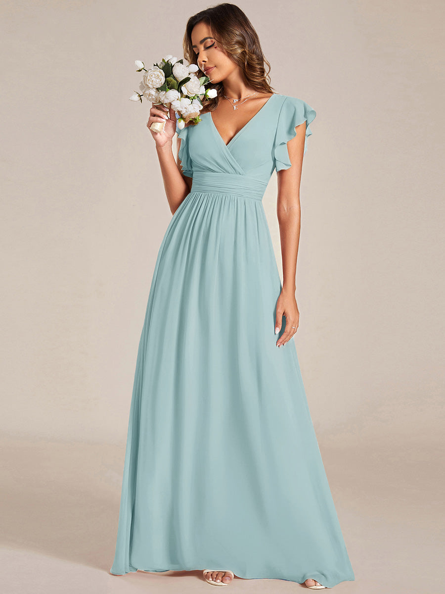 Casilda | Vestido Largo de Gasa con Espalda Abierta