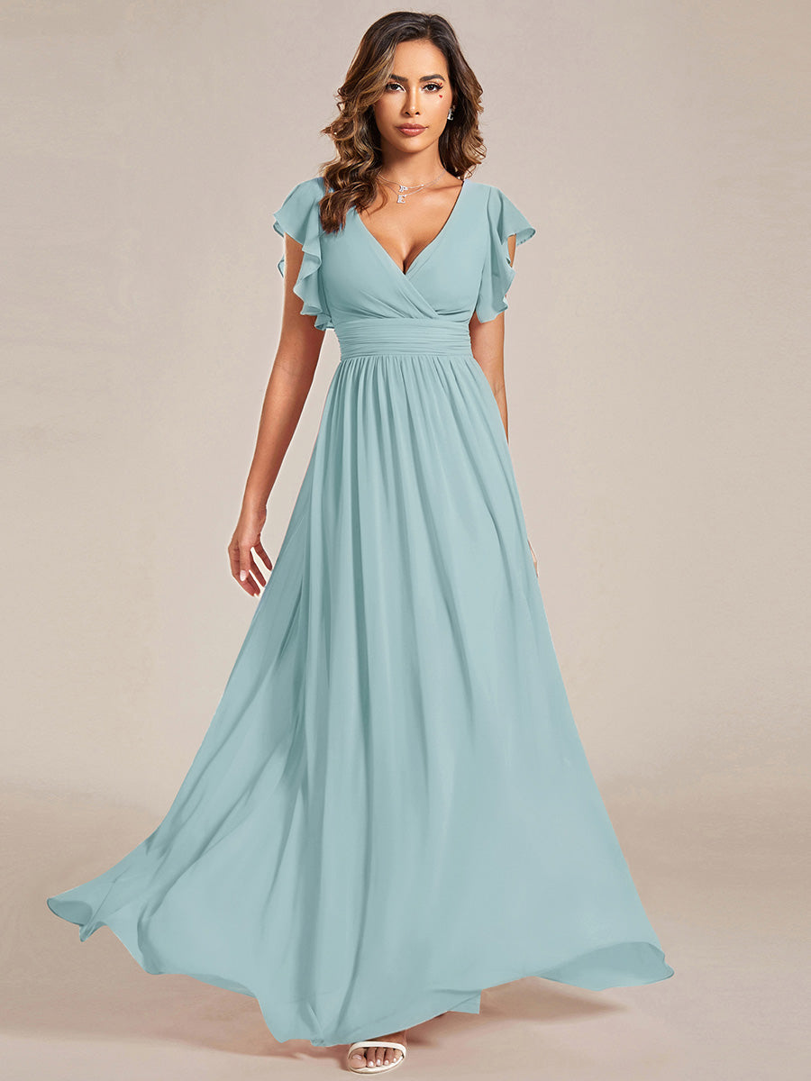 Casilda | Vestido Largo de Gasa con Espalda Abierta