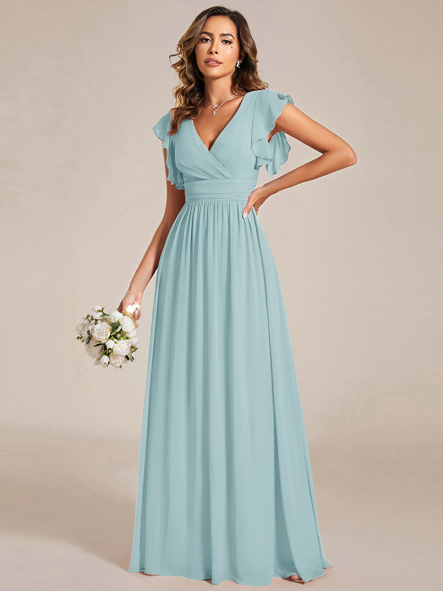 Casilda | Vestido Largo de Gasa con Espalda Abierta