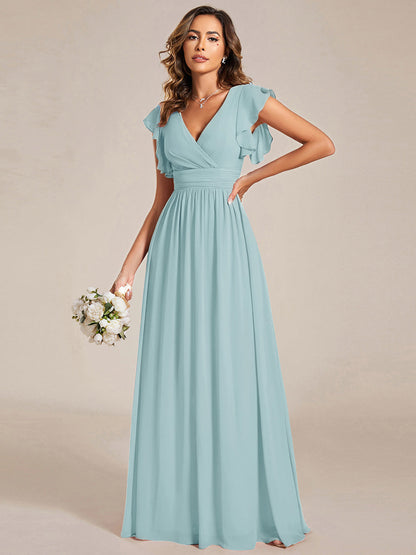 Casilda | Vestido Largo de Gasa con Espalda Abierta