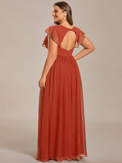 Casilda | Vestido Largo de Gasa con Espalda Abierta