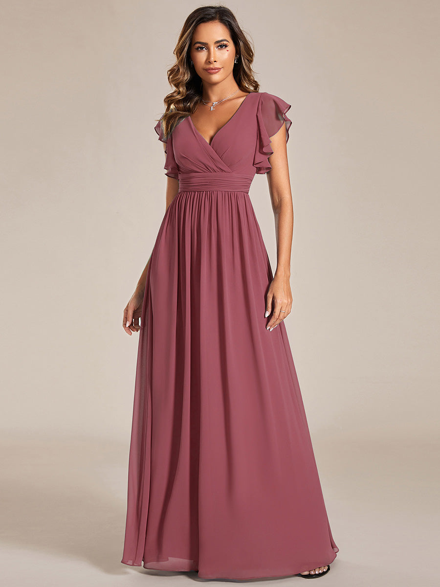 Casilda | Vestido Largo de Gasa con Espalda Abierta