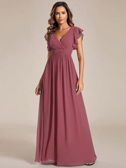 Casilda | Vestido Largo de Gasa con Espalda Abierta