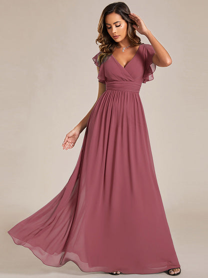 Casilda | Vestido Largo de Gasa con Espalda Abierta