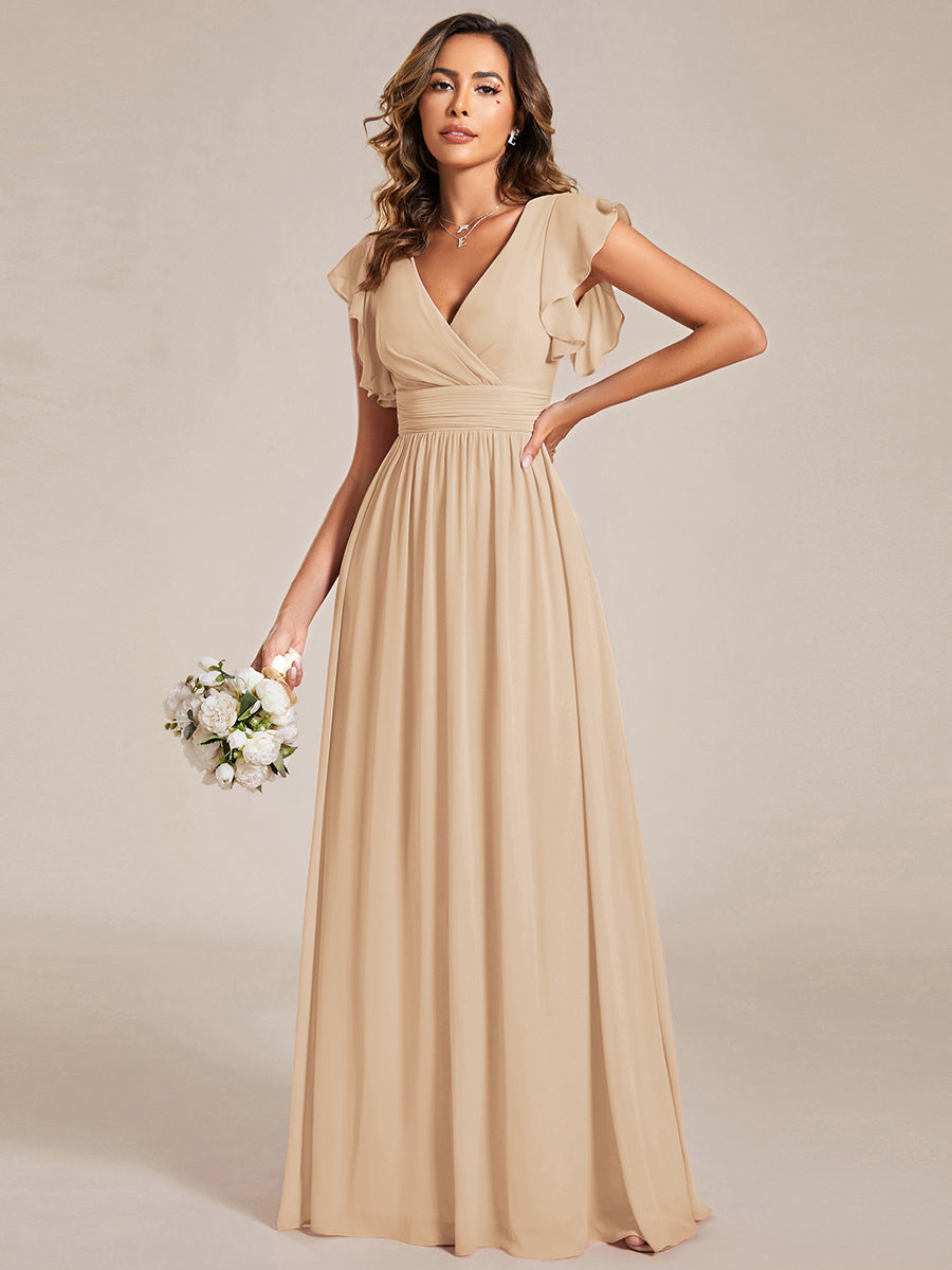Casilda | Vestido Largo de Gasa con Espalda Abierta