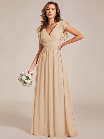 Casilda | Vestido Largo de Gasa con Espalda Abierta