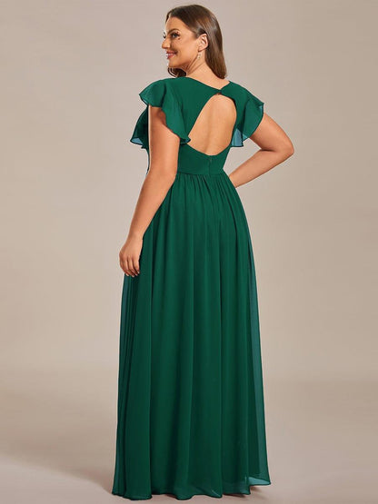 Casilda | Vestido Largo de Gasa con Espalda Abierta