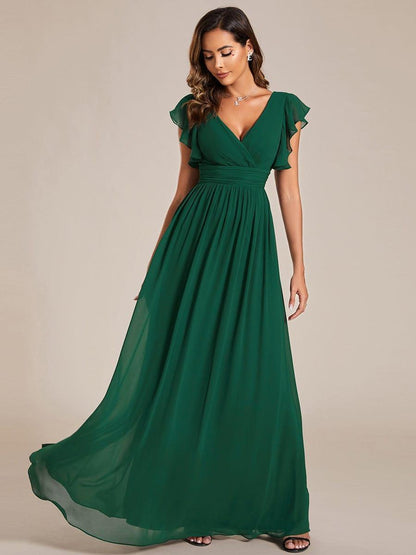 Casilda | Vestido Largo de Gasa con Espalda Abierta