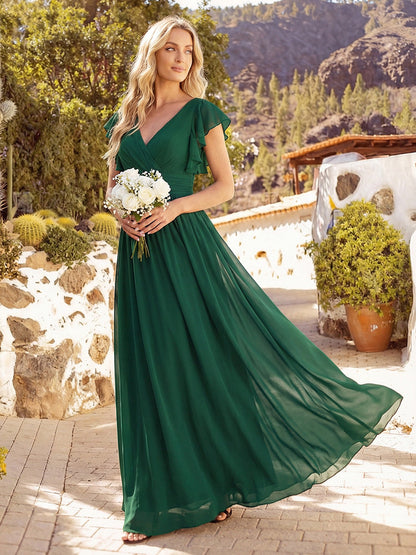 Casilda | Vestido Largo de Gasa con Espalda Abierta