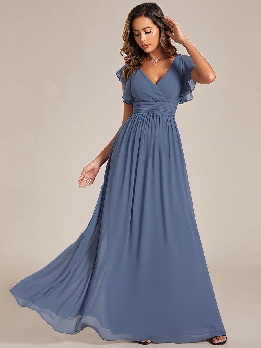 Casilda | Vestido Largo de Gasa con Espalda Abierta