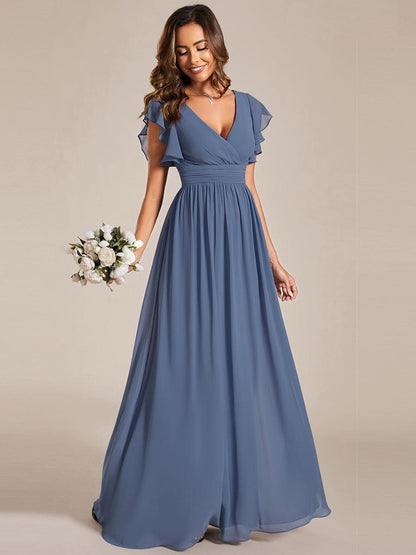 Casilda | Vestido Largo de Gasa con Espalda Abierta