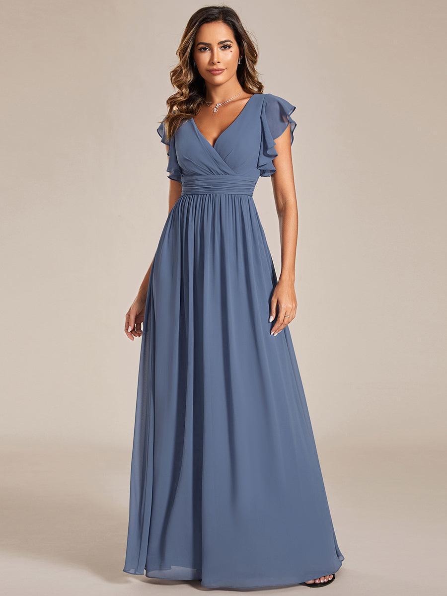 Casilda | Vestido Largo de Gasa con Espalda Abierta