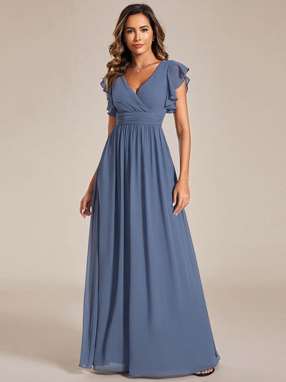 Casilda | Vestido Largo de Gasa con Espalda Abierta