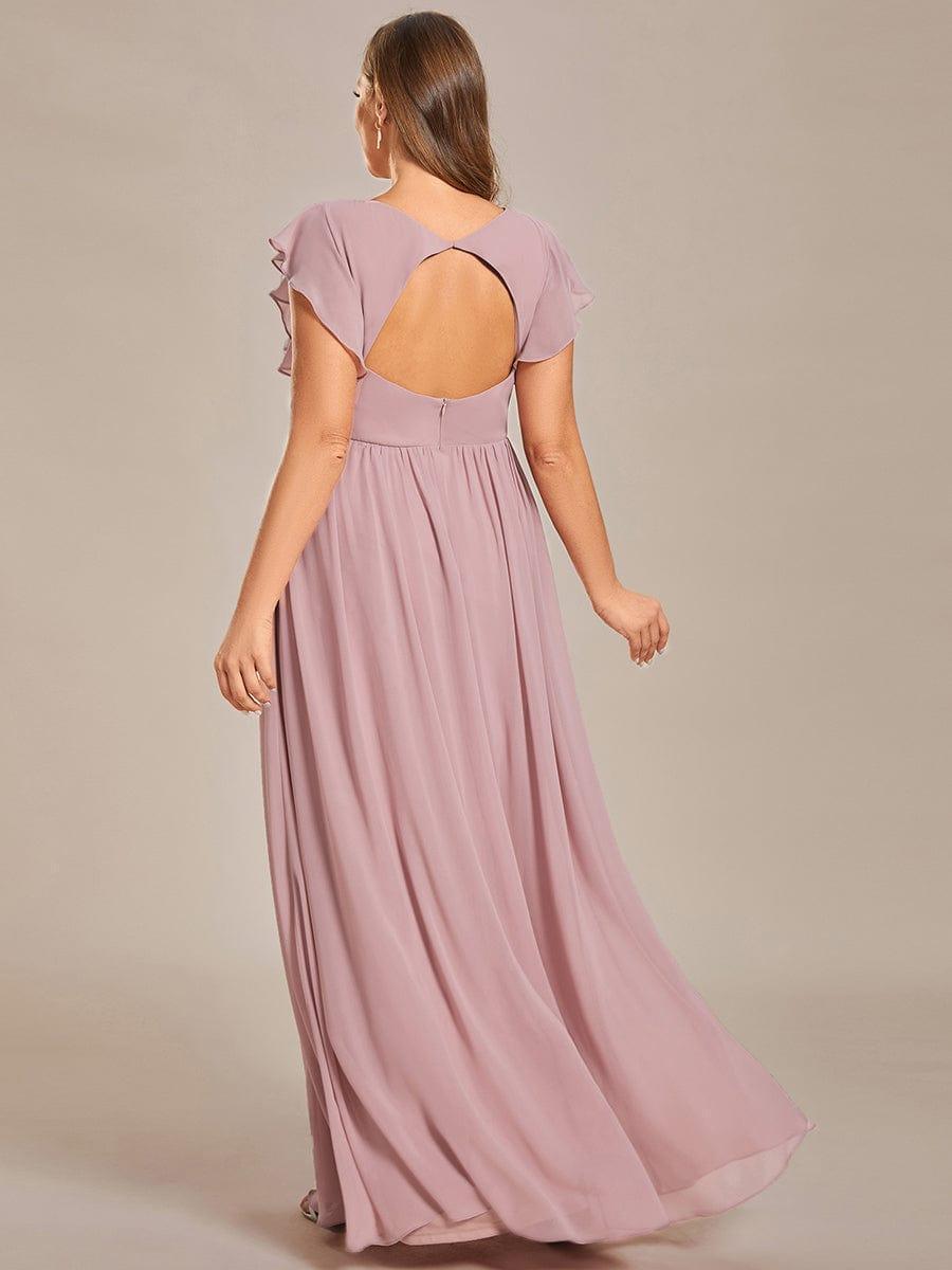 Casilda | Vestido Largo de Gasa con Espalda Abierta