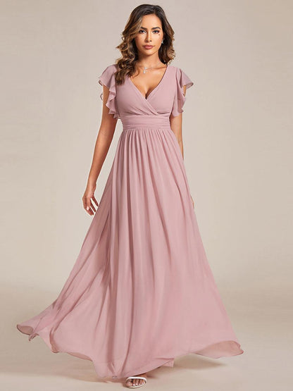Casilda | Vestido Largo de Gasa con Espalda Abierta