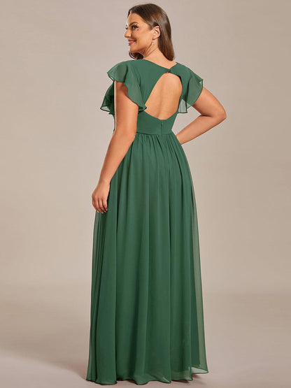 Casilda | Vestido Largo de Gasa con Espalda Abierta