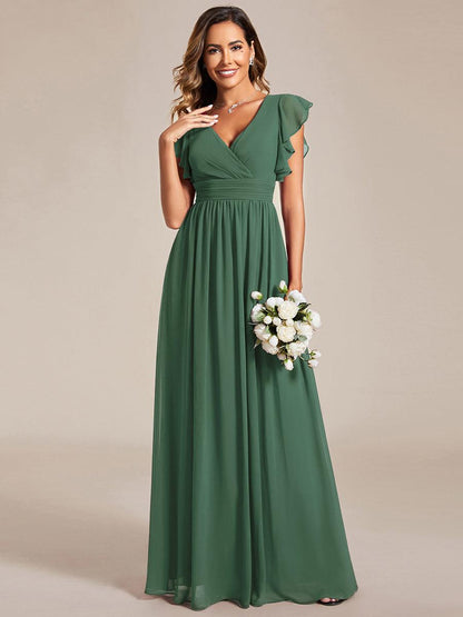 Casilda | Vestido Largo de Gasa con Espalda Abierta