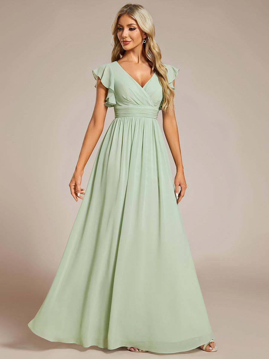 Casilda | Vestido Largo de Gasa con Espalda Abierta