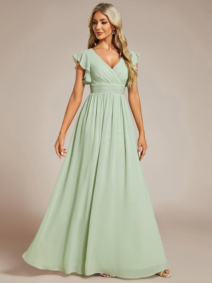 Casilda | Vestido Largo de Gasa con Espalda Abierta