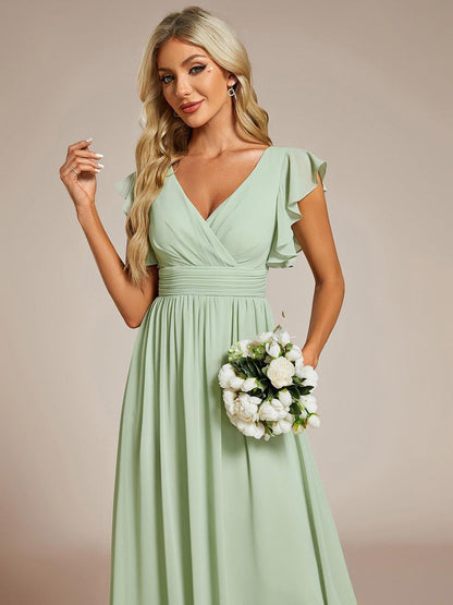 Casilda | Vestido Largo de Gasa con Espalda Abierta