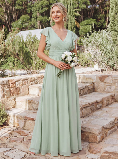 Casilda | Vestido Largo de Gasa con Espalda Abierta