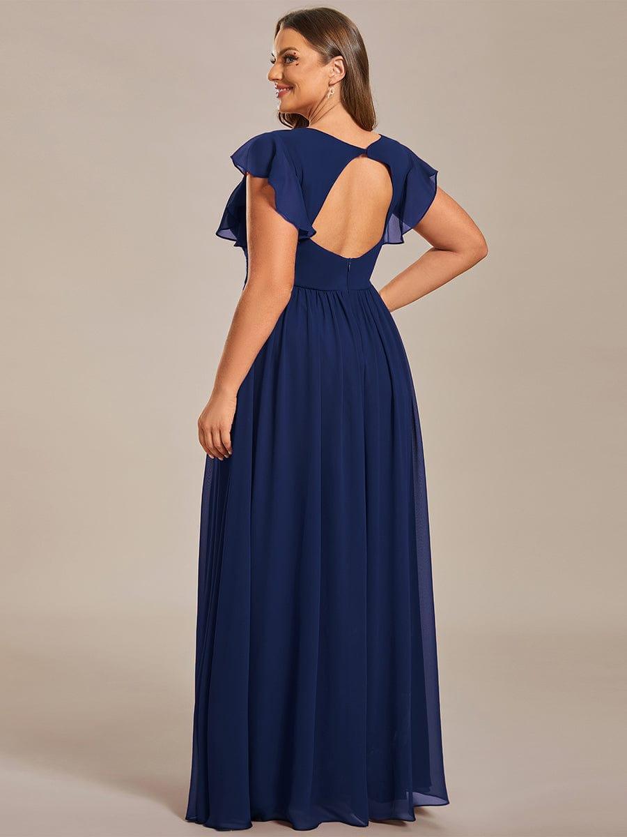 Casilda | Vestido Largo de Gasa con Espalda Abierta