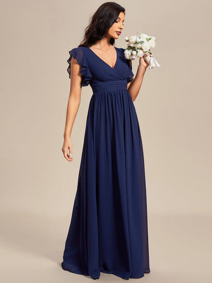 Casilda | Vestido Largo de Gasa con Espalda Abierta