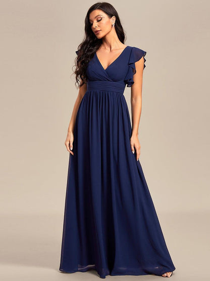 Casilda | Vestido Largo de Gasa con Espalda Abierta