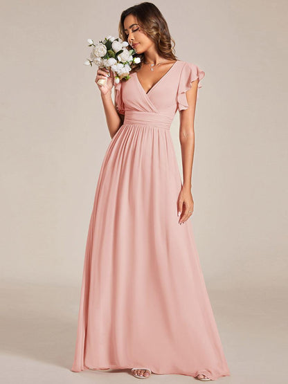 Casilda | Vestido Largo de Gasa con Espalda Abierta