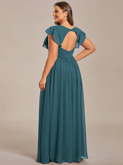 Casilda | Vestido Largo de Gasa con Espalda Abierta