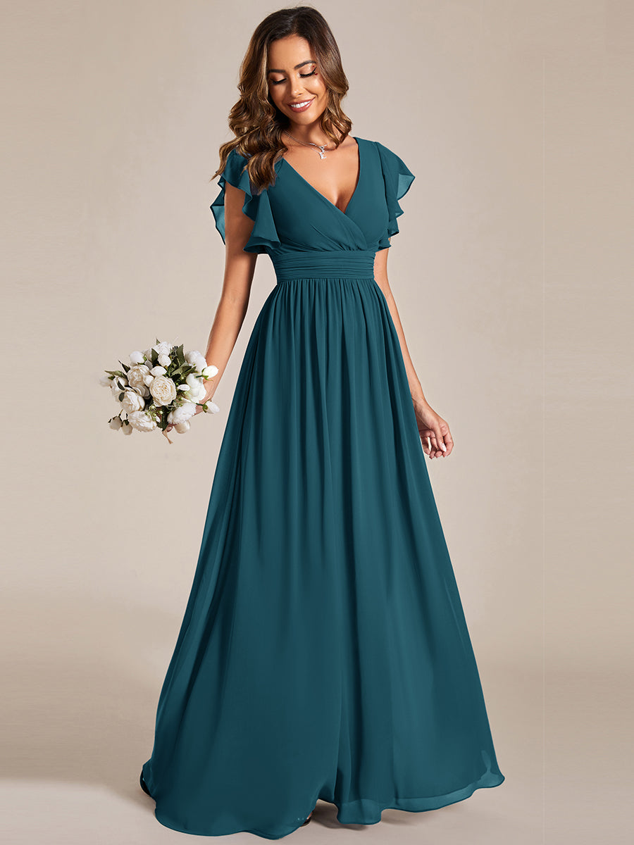 Casilda | Vestido Largo de Gasa con Espalda Abierta
