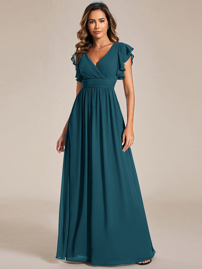 Casilda | Vestido Largo de Gasa con Espalda Abierta